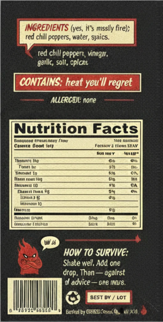Back of the label: ingredients, nutrition facts and how to survive